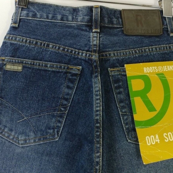NWT ROOTS JEANS Brand Mens 24-32 Straight Leg 100% - Picture 5 of 5